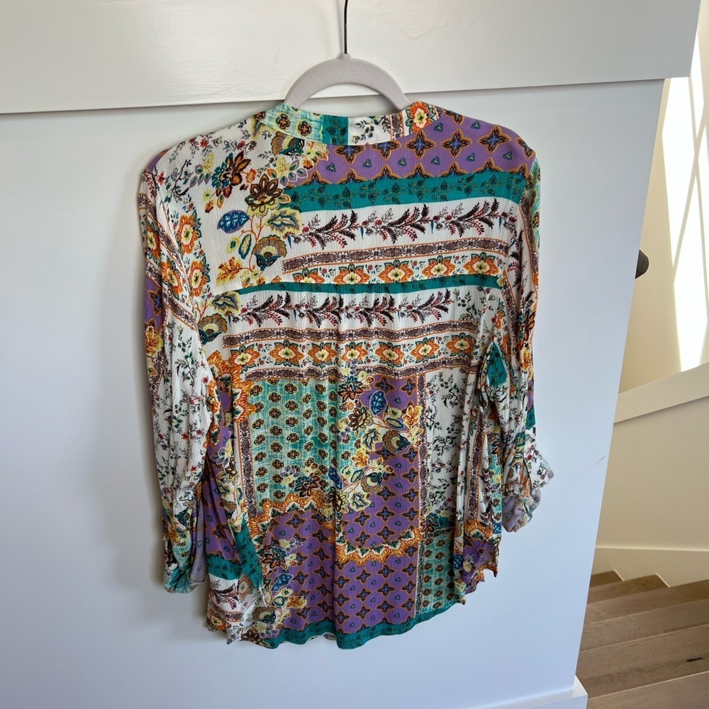 Figueroa & Flower Multicolor Patchwork Women's Bu… - image 4